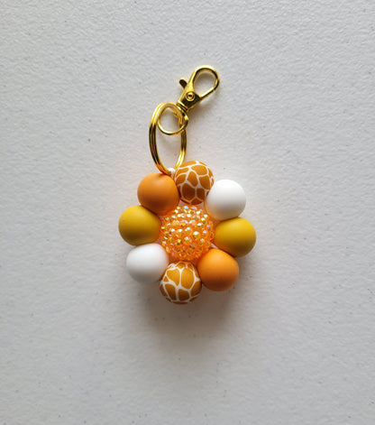 Beaded Daisy Keychains